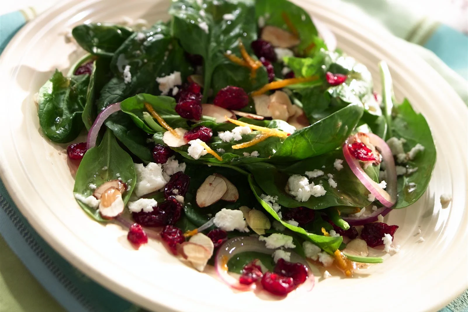 Salade d'épinards ultra simple