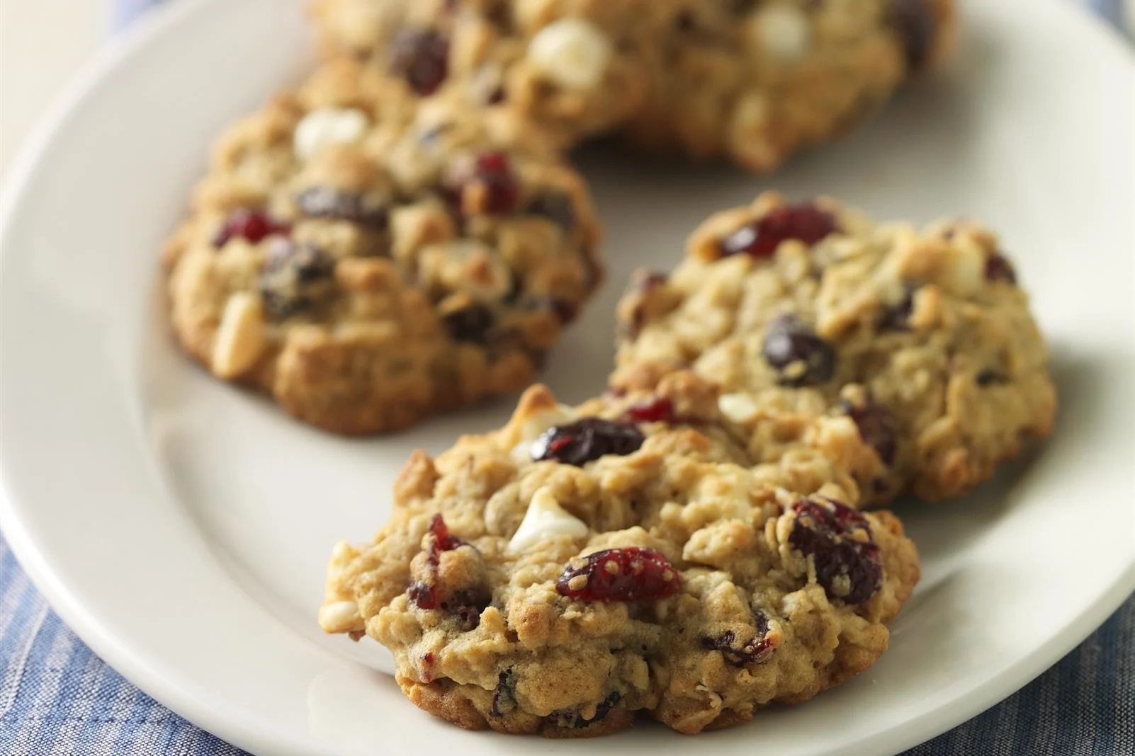 Cookies d'avoine et cranberry
