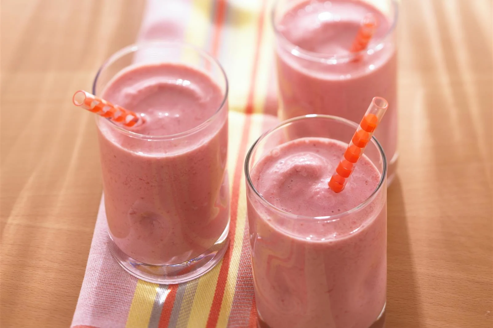 Milkshake énergisant aux cranberries et aux framboises